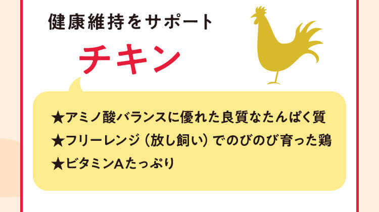 健康維持をサポート チキン