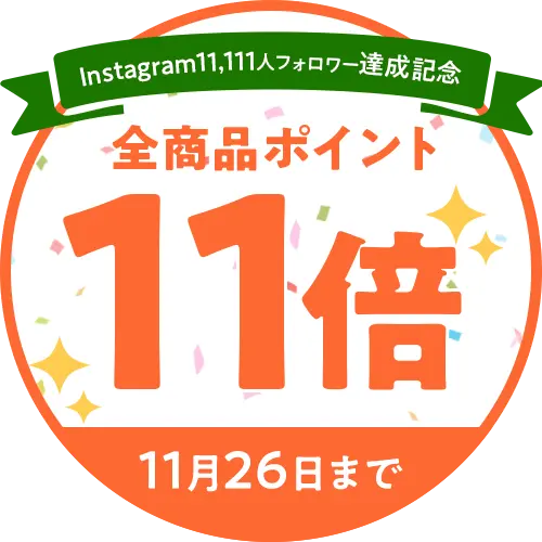 Instagramフォロワー11,111人記念11倍