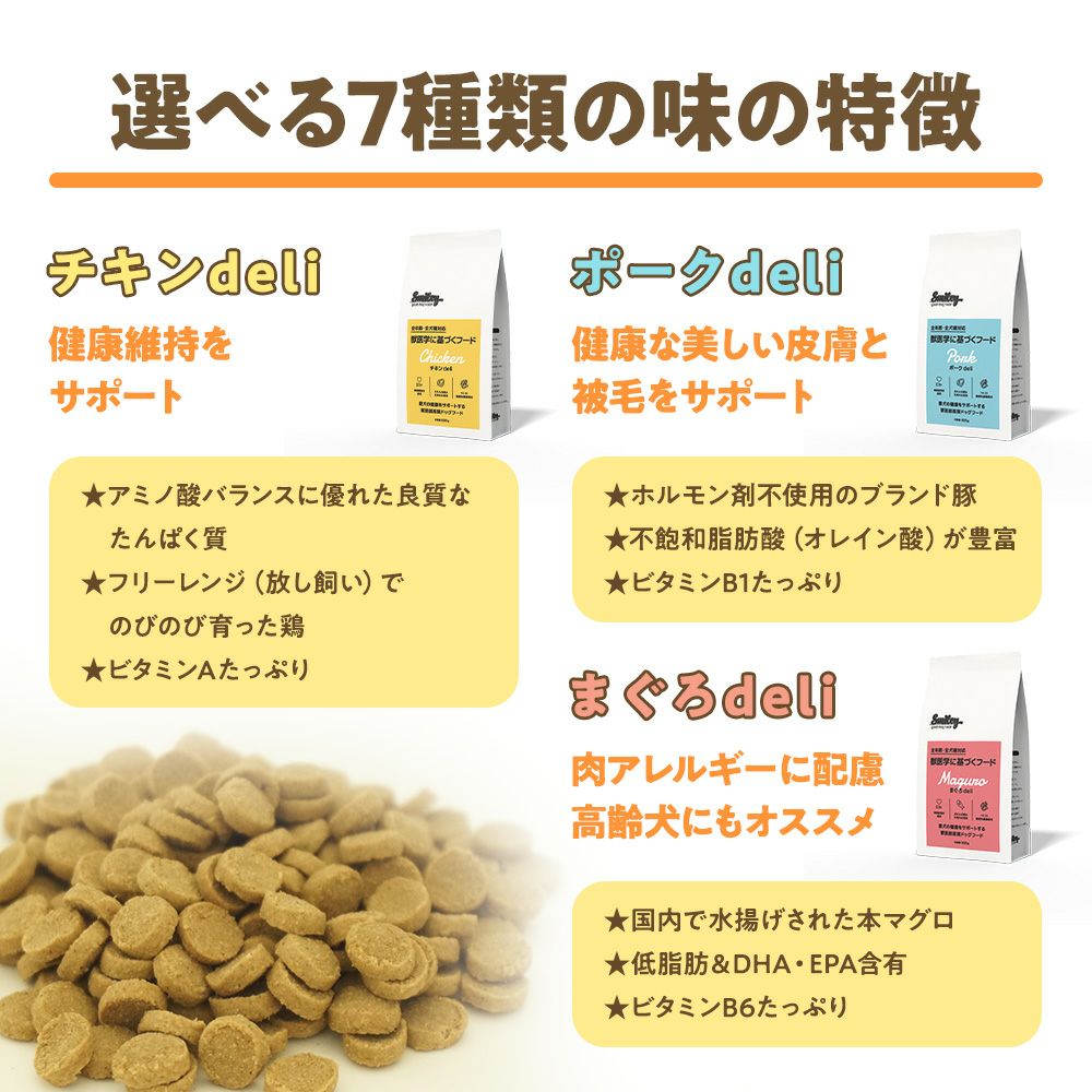 Smiley(ｽﾏｲﾘｰ)ｱｿｰﾄｾｯﾄ 5.0kg(500g×10袋) | いぬのための